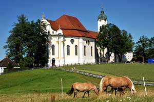 UNESCO Weltkulturerbe, die berühmte Wieskirche